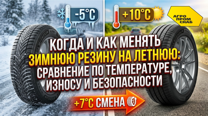 Когда и как менять зимнюю резину на летнюю