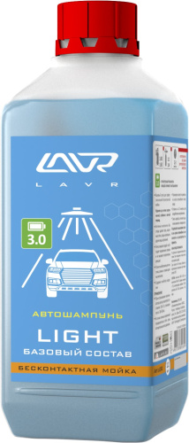 Автошампунь для бесконтактной мойки LIGHT стандартная пена LAVR (LN2301) 1,1кг.(12) Автошампунь для бесконтактной мойки LIGHT стандартная пена LAVR (LN2301) 1,1кг.(12)