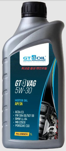 Масло GT 4 VAG SAE 5W-30 API SN, ACEA C3 1 л