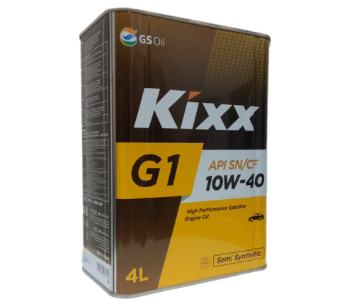 Масло моторное Kixx G1 SAE 10W-40 API SN Plus п/синт 4л.(4)