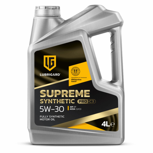 Масло LUBRIGARD SUPREME SYNTHETIC PRO C3 SAE 5W-30 API SP, ACEA C2/C3 4л. Китай