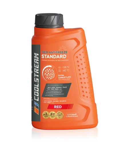 Антифриз CoolStream Standart (-40) (красный) 1кг.