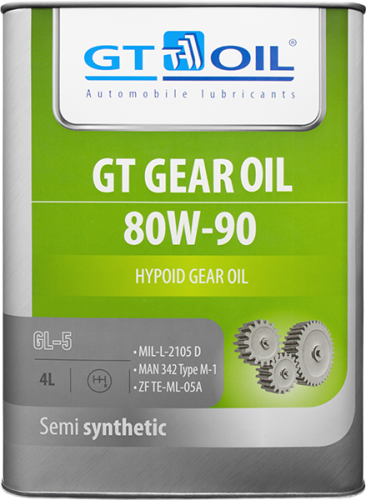 Масло Трансмиссионное GT Gear Oil SAE 80W-90, API GL-5 (Корея) 4л (4)