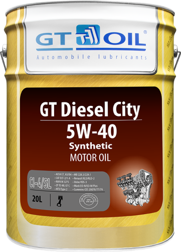 Масло GT Diesel City SAE 5W-40 API CI-4/SL 20 л