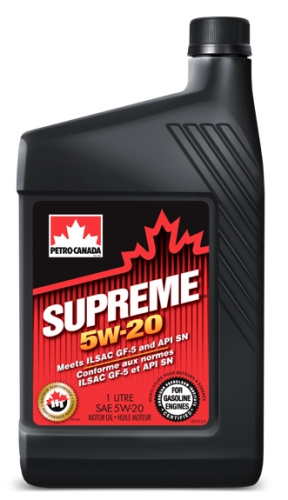 Масло Petro-Canada SUPREME SAE 5w-20 API SN  1л.