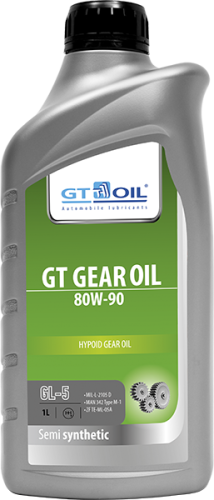 Масло Трансмиссионное GT Gear Oil SAE 80W-90, API GL-5 (Корея) 1л (12)