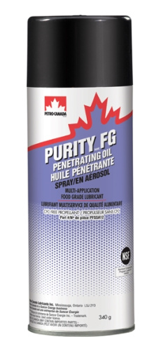 Аэрозоль с пищевым допуском Petro-Canada PURITY FG PENETRATING OIL SPRAY (Канада) 355 мл.     (12)