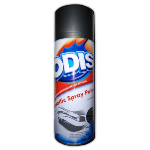 Краска-спрей ODIS серебристый мет. 100 (Китай) 450мл.(12) Краска-спрей ODIS серебристый мет. 100 (Китай) 450мл.(12)