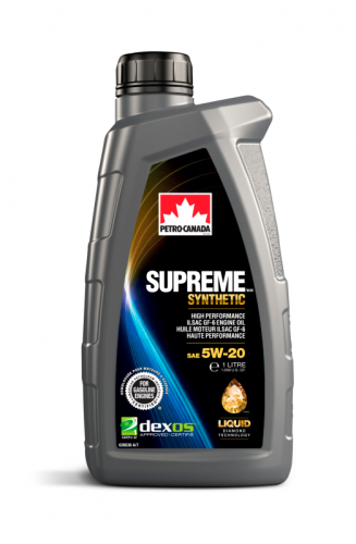 Масло Petro-Canada SUPREME SYNTHETIC SAE 5w-20 API SP (Канада) 1л.